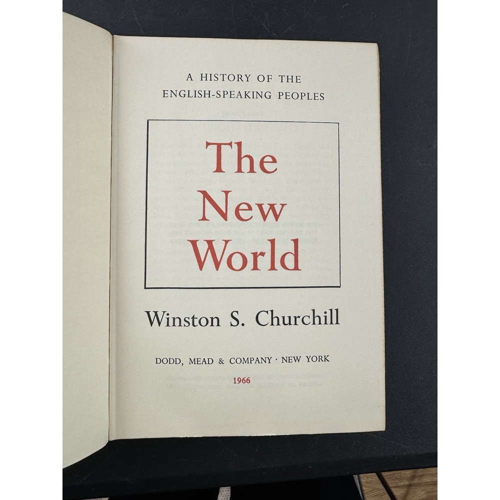 History of the English Speaking Peoples The‎ New World Churchill 1966